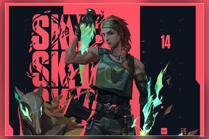 Skye Wolf Valorant Video Game Matte Finish Poster Paper Print