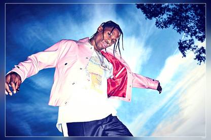 Travis Scott Jacques Berman Webster Ii An American Rapper Singer Songwriter And Record Producer Matte Finish Poster Paper Print