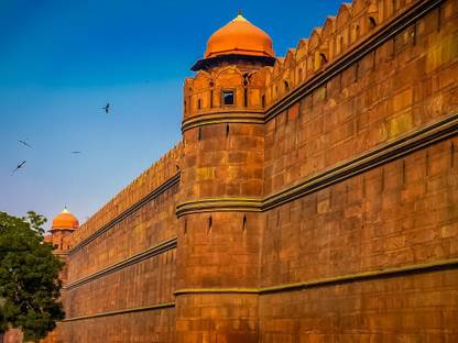 Red fort poster Multicolor Photo Paper Print Poster Photographic Paper