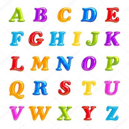 Abcd alphabet chart Poster Multicolor Photo Paper Print Poster Photographic Paper