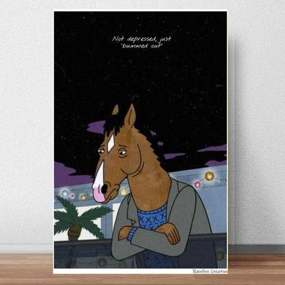Bojack Horseman Poster for Home Office and Student Room Wall Decor | 12x18 Multcolor RFCP-264 Paper Print