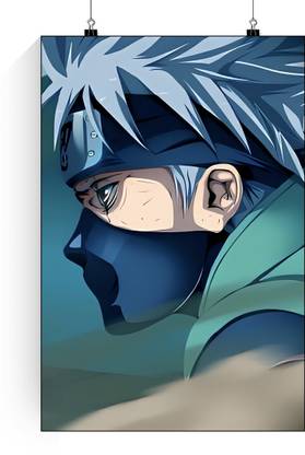 Kakashi Poster | Naruto Kakashi Hatake Poster | Naruto Kakashi Sharingan Reading Anime Posters | Kakashi Wall Poster Paper Print