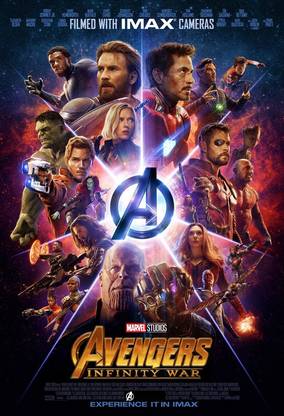 Poster Avengers War Imax sl-9359 (Large Poster, 36x24 Inch, Banner Media Print, Multicolor) Fine Art Print