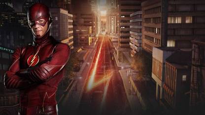 Poster Tv Show The Flash sl-7721 (Large Print, 36x24, Banner Media, Multicolor) Fine Art Print