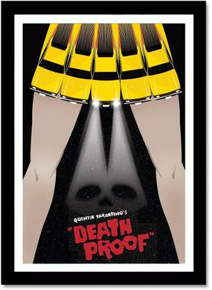 Death proof Movie poster for room and home decor, Movie posters for office Paper Print