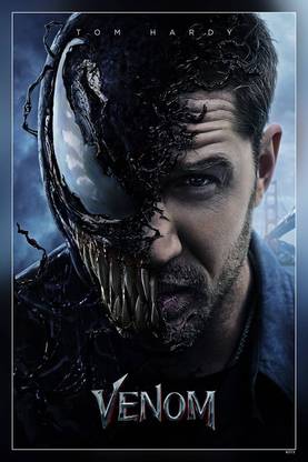 Venom Tom Hardy Marvel Comics Transformation Movie Matte Finish Poster Paper Print