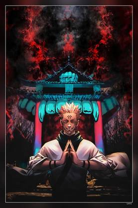 Ryomen Sukuna Domain Expansion Art Fictional Character Cool Matte Finish Poster Paper Print