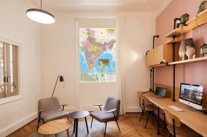 (Combo of 2) India and Delhi NCR (National Capital Region) 100x70 cm (40"x28" inch), With Fact & Figure Area, Population District wise, Etc. Ideal Map for Student, Office, Transport Purpose Etc. Paper Print