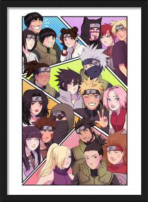 Naruto Shippuden | Team 7,8,9,10 | Naruto Frames & Posters | Anime Paper Print