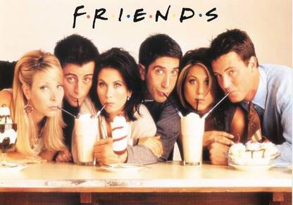 Friends TV Series HD WALLPAPER POSTER Fine Art Print