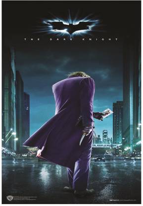 Batman Dark Knight Joker With Card Wall Poster A3 Size Photographic Paper