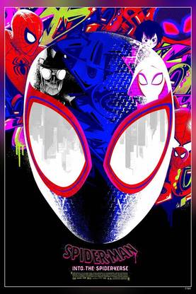 Spider-Man Into The Spider-Verse Movie Matte Finish Poster P-7709 Paper Print