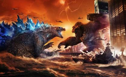 Godzilla Godzilla Vs King Kong Matte Finish Poster Paper Print