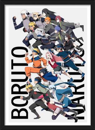 Naruto x Boruto All Characters | Naruto Frames & Posters | Anime Paper Print