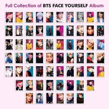 Beautiful Bts Album Face yourself Photo Card High-Quality Printed Set of 64-card 3.00x4.00 inches Size Paper Print