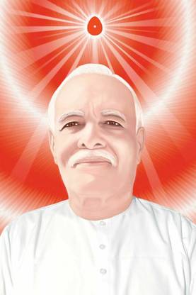 Brahma Baba ||Shiv baba (point of light) || brahma kumaris||Wall Poster (12X18)Inch with Set of 2 3D Poster