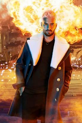 Maluma for Room Wall Decoration, Size - 12 X 18 inches || EB ART 5703 Paper Print