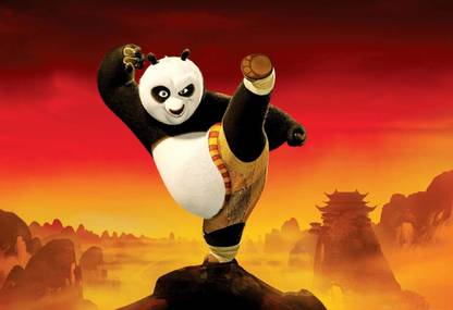 Poster Kung Fu Panda Classic Large Poster sl-8378 (Large Print, 36x24 Inches, Banner Media, Multicolor) Fine Art Print