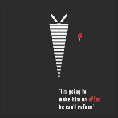 Poster Godfather Wall Poster sl-8231 (Wall Poster, 13x19 Inches, Matte Paper, Multicolor) Fine Art Print