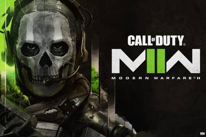 Call of Duty Modern Warfare 2 Ghost Poster 18 x 12 inch 300 GSM Paper Print