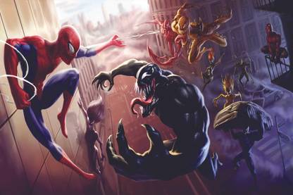 Marvel's Neighborhood Hero: The Ultimate Spider-Man Poster: on 300gsm with Gloss Lamination (Unframed) With 3M Orginal Double Side Tape for Easily Stick Photographic Paper