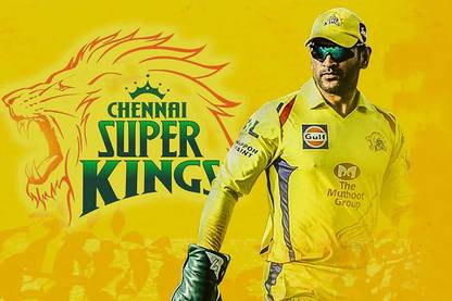 Chennai Super Kings IPL Cricket Team Poster, no frame Paper Print