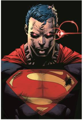 Superman Red Laser Eye Comic Wall Poster A3 Size Photographic Paper