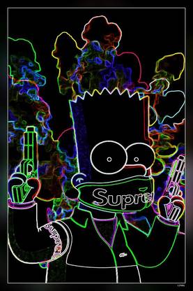 Bart Simpson Bart Simpsons Supreme Matte Finish Poster Paper Print