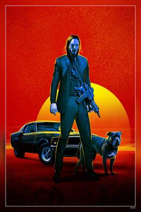 John Wick Art Matte Finish Poster Paper Print