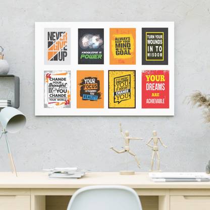 Motivational 8 Posters, Best Quality Posters Paper Print