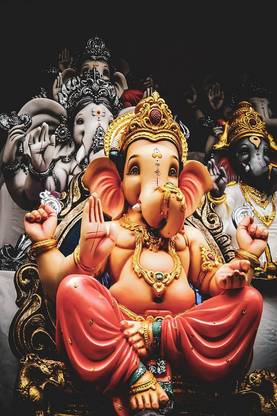 Ganesh Ji in Color: Vibrant Poster Design Photographic Paper