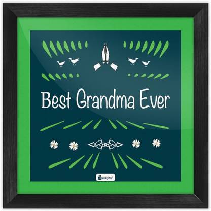 Grandparents Anniversary Gift, Grandmother Birthday, Gift for Grandmom-Grandma, Wall Decoration, Posters for Walls with Frame Paper Print