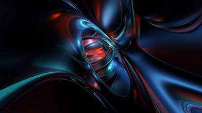 Dark 3D Abstract ON FINE ART PAPER HD QUALITY WALLPAPER POSTER Fine Art Print