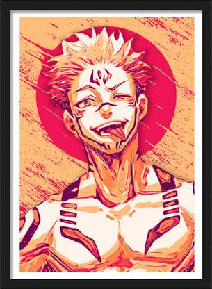 Sukuna x Yuji itadori | Jujutsu Kaisen Anime Framed Poster Paper Print