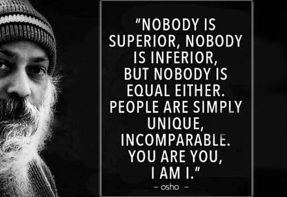 Osho World Quote photograph (iii) Wall Poster Print on Art Paper 13x19 Inches Paper Print