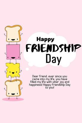 Happy Friendship Day Poster 300 GSM Premium Quality Unramed Poster fDP-1 Paper Print