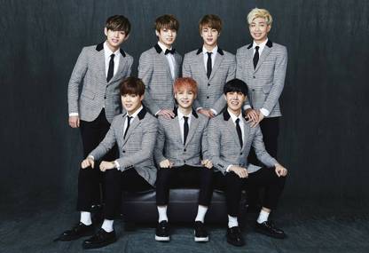Poster BTS Music Is Proving Their Rising Popularity Music sl-16951 (Wall Poster, 13x19 Inches, Matte Paper) Fine Art Print