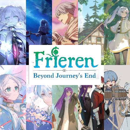 Frieren: Beyond Journey’s End Poster Set – 10 Pieces A4 Size Anime Wall Posters Photographic Paper