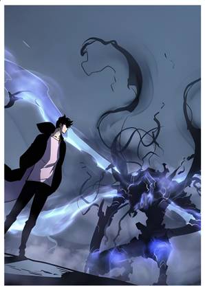 Sung Jin Woo Poster | Pack of Two | Dual Daggers | Solo Leveling Anime Poster | Wall Decor Poster | 350GSM Premium Matte Paper (A4_(29.7 x 21cm), Sung Jin-woo) Fine Art Print