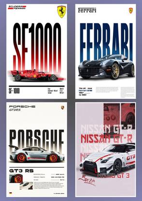 Epic Car New Poster for Room & Office Paper Print Paper Print