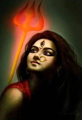 Poster Maa Kali Digital Art Design Series 2 (Large Print, 36x24 Inches, Banner Media, Multicolor) Fine Art Print