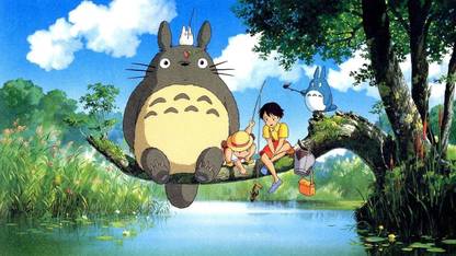 Movie My Neighbor Totoro ON FINE ART PAPER HD QUALITY WALLPAPER POSTER Fine Art Print