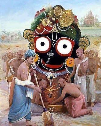 Lord Jagannath Ji Poster 300 GSM 12x18 Unframed GJP-12 Paper Print
