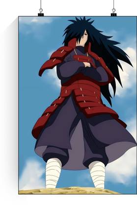 Madara Fight Poster | Madara Uchiha Fight Poster | Madara Uchiha Naruto Anime Posters | Madara Fight Wall Poster Paper Print