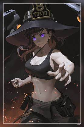 Kirino Ttk Anime Girls Maki Oze Enen No Shouboutai Hd Matte Finish Poster Paper Print