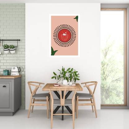 Drums in Warli Art Canvas Art