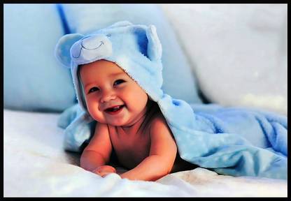 'Cute Baby / New Born Baby Girl / Boy Poster for Wall Pregnant Women Kids Room Play School ' (Pack of 1) for Room & Office (12 inch x 88 inch size) - NBB-18 Paper Print
