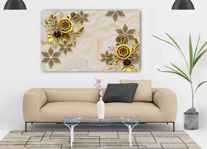 HD Beautiful Flower Self adhesive decorative Poster 3D Poster