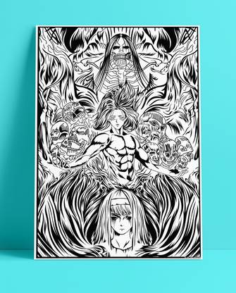 YAA - Attack On Titan : Ymir New Premium Design Anime Poster 05 (12 inch x 18 inch) Paper Print