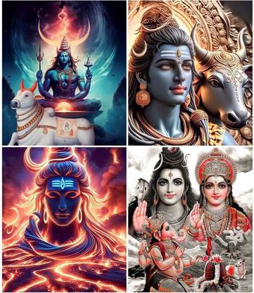 Shiva Wall Poster A4 Size Photographic Paper